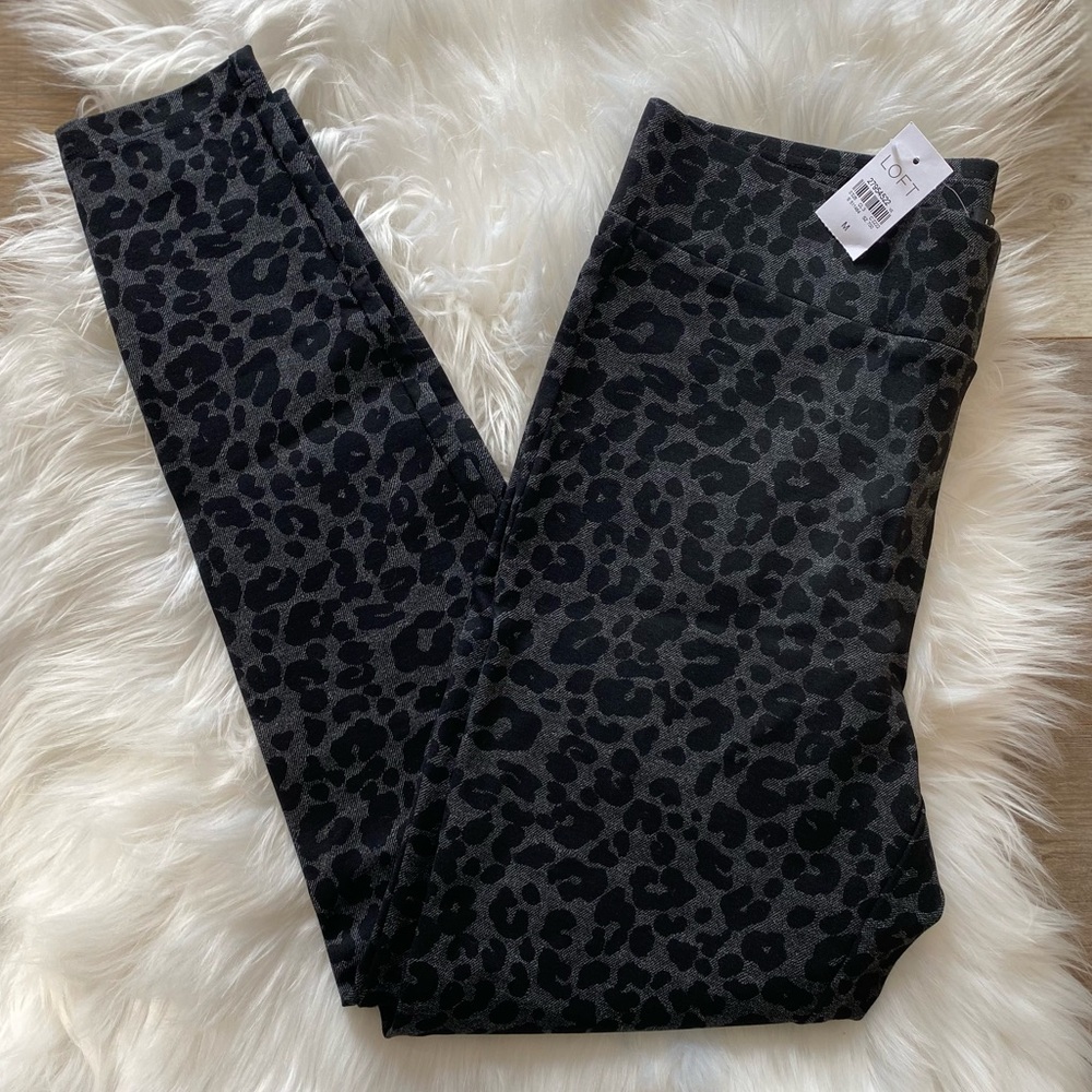 LOFT LEOPARD ANIMAL PRINT LEGGINGS